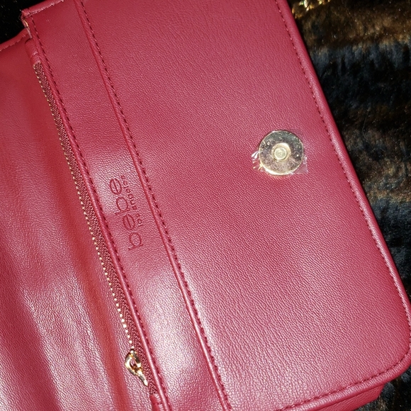A red Bebe Satchel purse - Picture 6 of 11